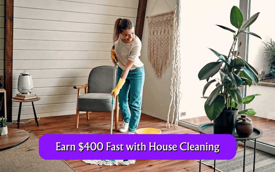 Earn $400 Fast with House Cleaning